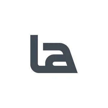 Initial letter la logo or al logo vector design template Stock Illustration