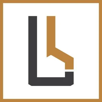 Initial letter lb logo or bl logo vector design template Stock Illustration