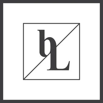 Initial letter lb logo or bl logo vector design template Stock Illustration