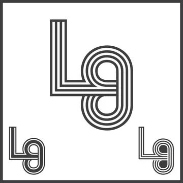 Initial letter lb logo or bl logo vector design template Stock Illustration
