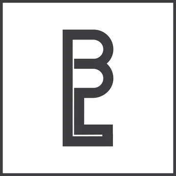 Initial letter lb logo or bl logo vector design template Stock Illustration