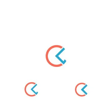 Initial letter LC logo or CL logo vector design template Stock Illustration