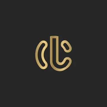 Initial letter LC logo or CL logo vector design template Stock Illustration