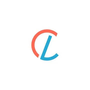 Initial letter LC logo or CL logo vector design template Stock Illustration