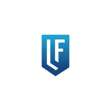 Initial letter LF logo or FL logo vector design template Stock Illustration