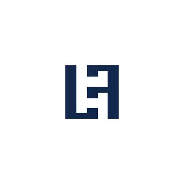 Initial letter LF logo or FL logo vector design template Stock Illustration