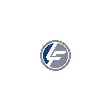 Initial letter LF logo or FL logo vector design template Stock Illustration