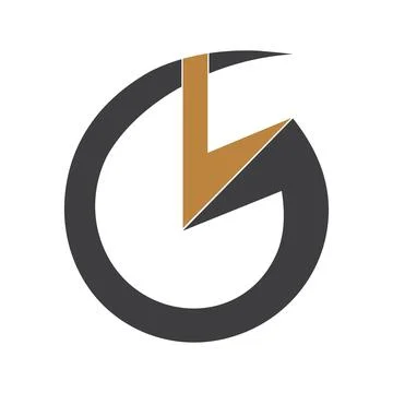 Initial letter LG logo or GL logo vector design template Stock Illustration