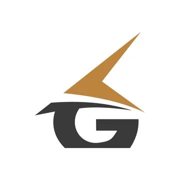 Initial letter LG logo or GL logo vector design template Stock Illustration