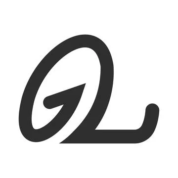 Initial letter LG logo or GL logo vector design template Stock Illustration