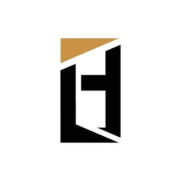Initial letter LH logo or HL logo vector design template Stock Illustration