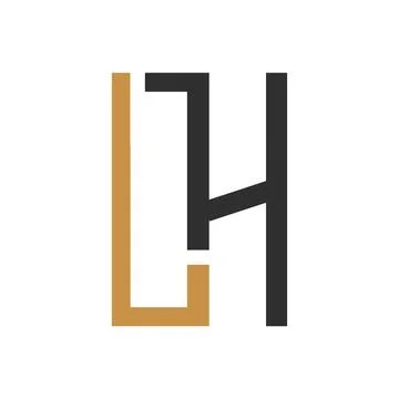 Initial letter LH logo or HL logo vector design template Stock-Illustration