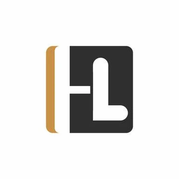 Initial letter LH logo or HL logo vector design template Stock Illustration