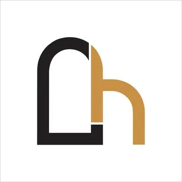 Initial letter LH logo or HL logo vector design template Stock Illustration