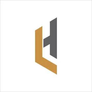 Initial letter LH logo or HL logo vector design template Stock Illustration