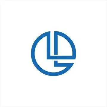 Initial letter LH logo or HL logo vector design template Illustrazione stock