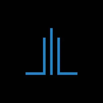 Initial letter LH logo or HL logo vector design template Stock Illustration