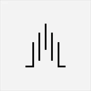 Initial letter LH logo or HL logo vector design template Stock Illustration