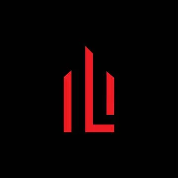 Initial letter LH logo or HL logo vector design template Stock Illustration