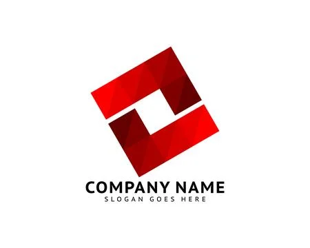 Initial Letter LL Vector Origami Logo Icon Stock Illustration