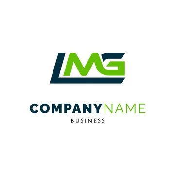 Initial Letter LMG Icon Logo Design Template Stock Illustration