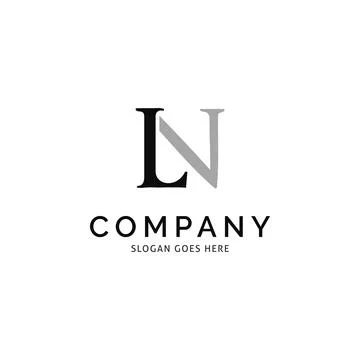 Initial Letter LN Icon Vector Logo Template Illustration Design Stock Illustration