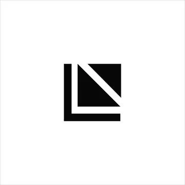 Initial letter LN logo or NL logo vector design template Stock Illustration