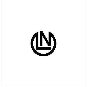 Initial letter LN logo or NL logo vector design template Stock Illustration