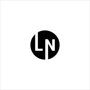 Initial letter LN logo or NL logo vector design template Stock Illustration