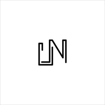 Initial letter LN logo or NL logo vector design template Stock Illustration