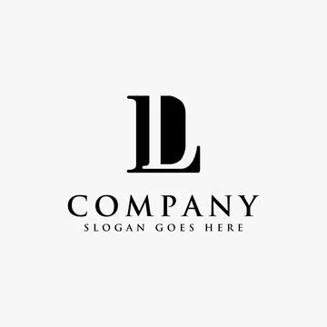 Initial letter logo D and L, DL LD monogram logo icon Stock Illustration