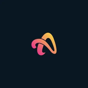 Initial letter A logo design vector Stock Illustration