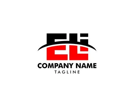 Initial Letter Logo ELI Template Vector Design Illustrazione stock