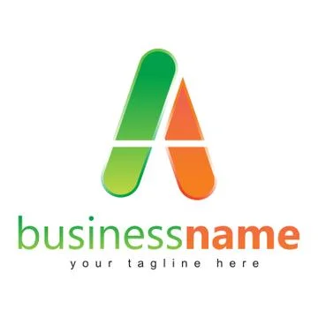 Initial Letter A logo Stock Illustration