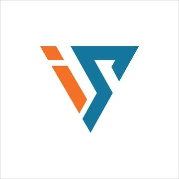 Initial letter is logo or si logo vector design template Stock Illustration