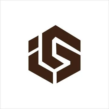 Initial letter is logo or si logo vector design template Stock Illustration