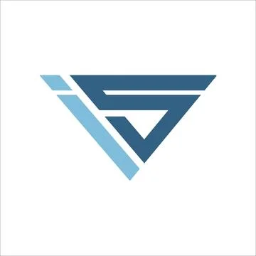 Initial letter is logo or si logo vector design template Stock Illustration