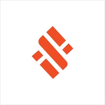 Initial letter is logo or si logo vector design template Stock Illustration