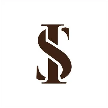 Initial letter is logo or si logo vector design template Stock Illustration