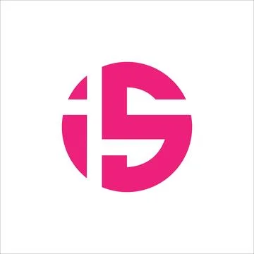Initial letter is logo or si logo vector design template Stock Illustration