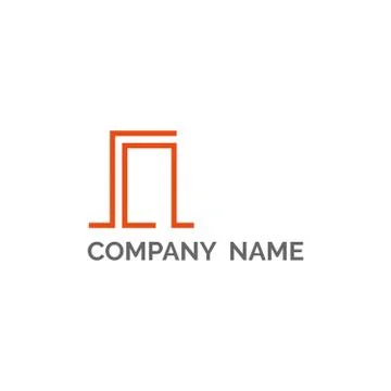 Initial letter logo template design isolated on white background Stock Illustration