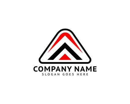 Initial Letter A Logo Template Design Stock Illustration