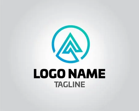 Initial letter A logo vector design template abstract alphabet A logo vecto.. Illustrazione stock