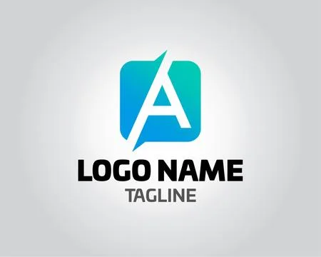 Initial letter A logo vector design template abstract alphabet A logo vecto.. Stock Illustration