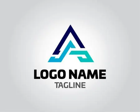 Initial letter A logo vector design template abstract alphabet A logo vecto.. Stock Illustration