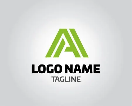 Initial letter A logo vector design template abstract alphabet A logo vecto.. Illustrazione stock
