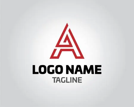 Initial letter A logo vector design template abstract alphabet A logo vecto.. Illustrazione stock