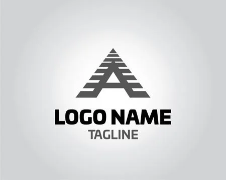 Initial letter A logo vector design template abstract alphabet A logo vecto.. Stock Illustration