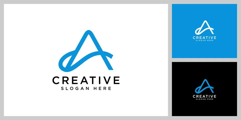 Initial letter a logo vector design Stock Illustration