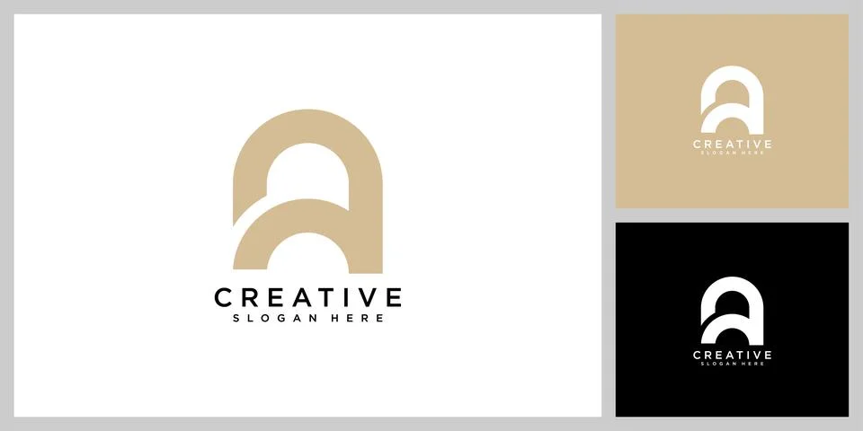 Initial letter a logo vector design Stock Illustration